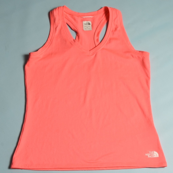 The North Face workout vapor wick tank, bright orange, workout in comfort - Picture 6 of 9